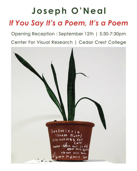If You Say It's a Poem, It's a Poem