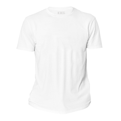 XIIIG Unisex White Pima Cotton T-Shirt